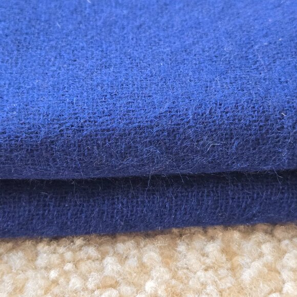 Black Saks Fifth Avenue Woven Cashmere Scarf Blue - Picture 12 of 15